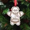 Glob Personalizat Cu Nume - Gingerbread Bunic - Lemn Alb