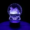 Lampă LED 3D Personalizată - Model Glob Cu Poză Și Text