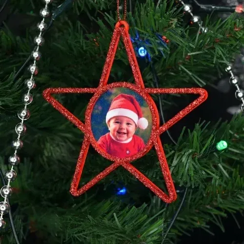 Glob Personalizat 3D - Model “Stea”, Roșu