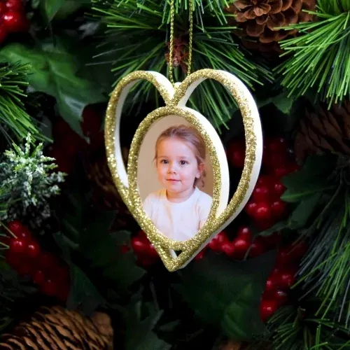 Glob Personalizat 3D - Model “Inimă”, Auriu