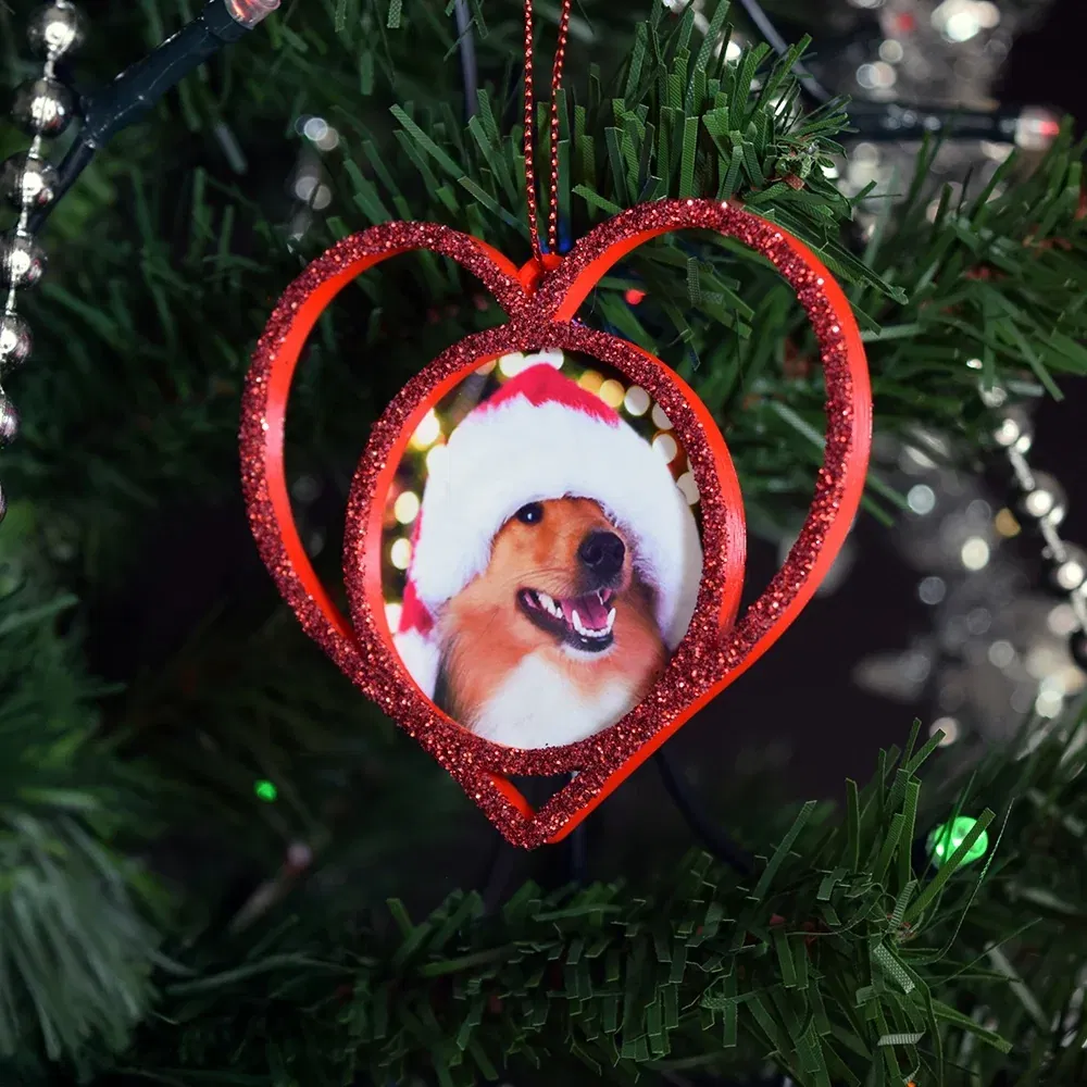 Set 6 x Globuri Personalizate 3D - Model “Inimă”, Roșu