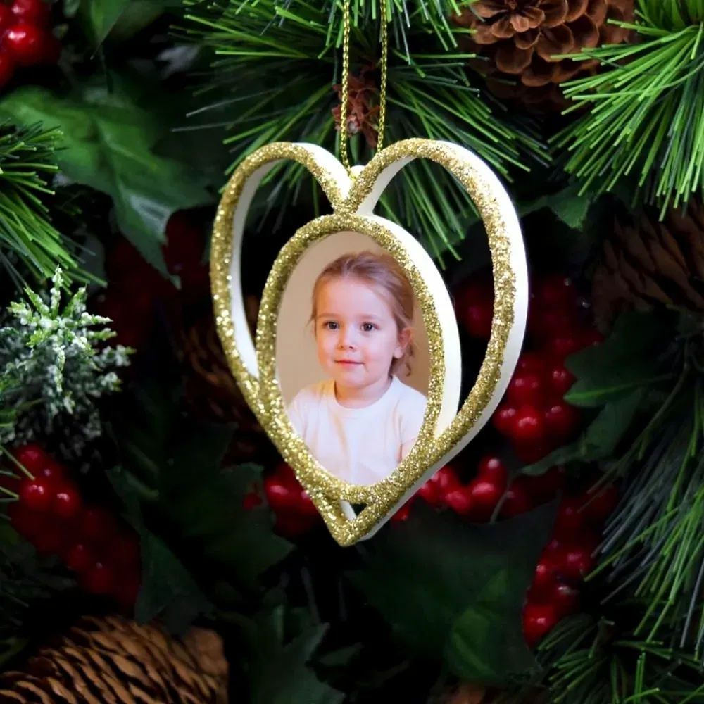 Set 3 x Globuri Personalizate 3D - Model “Inimă”, Auriu Set 3 x Globuri Personalizate 3D - Model “Inimă”, Auriu