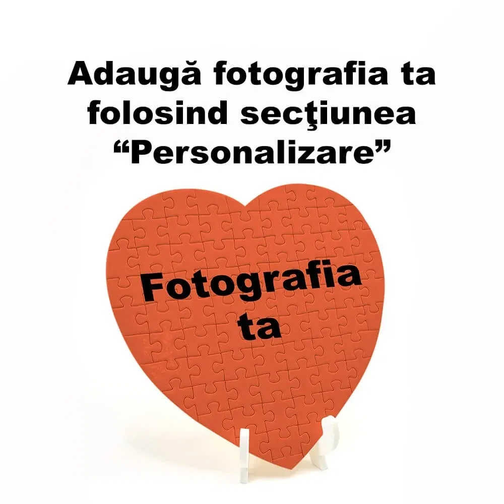 Puzzle Personalizat - Model Inimă