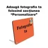 Plachetă Foto Personalizată cu Ceas