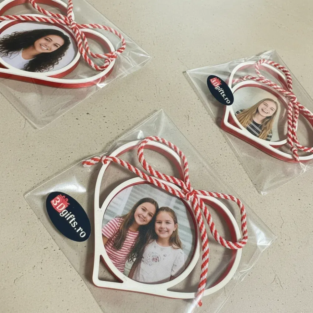 Mărțișor Personalizat 3D Magnetic - Cu Poză
