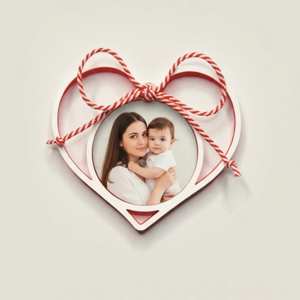 Mărțișor Personalizat 3D Magnetic - Cu Poză