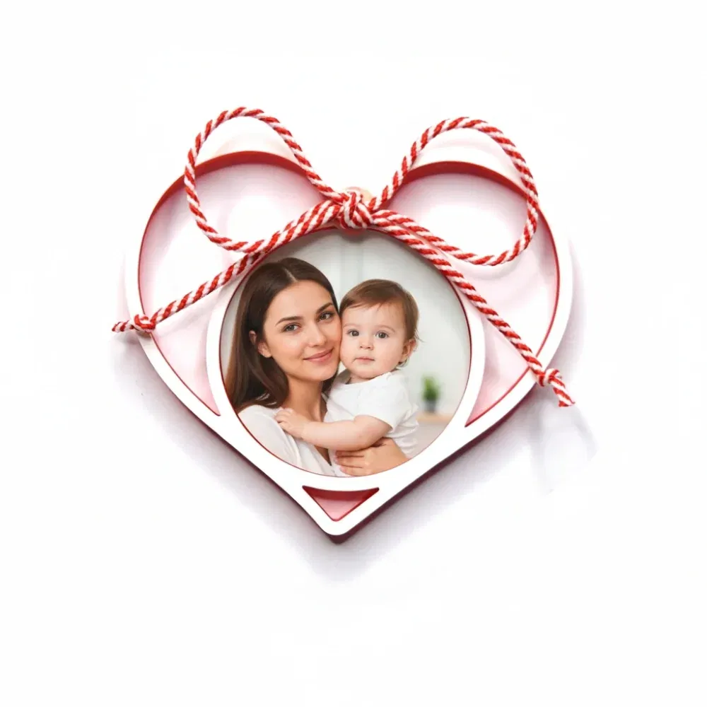 Mărțișor Personalizat 3D Magnetic - Cu Poză