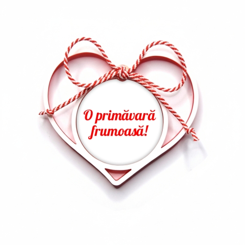 Mărțișor Personalizat 3D Magnetic - Cu Text