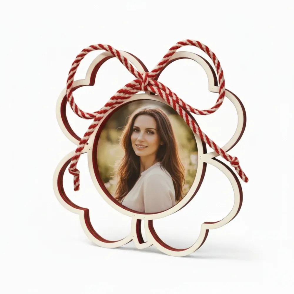 Mărțișor Personalizat 3D Magnetic - Trifoi Cu Fotografie Mărțișor Personalizat 3D Magnetic - Trifoi Cu Fotografie