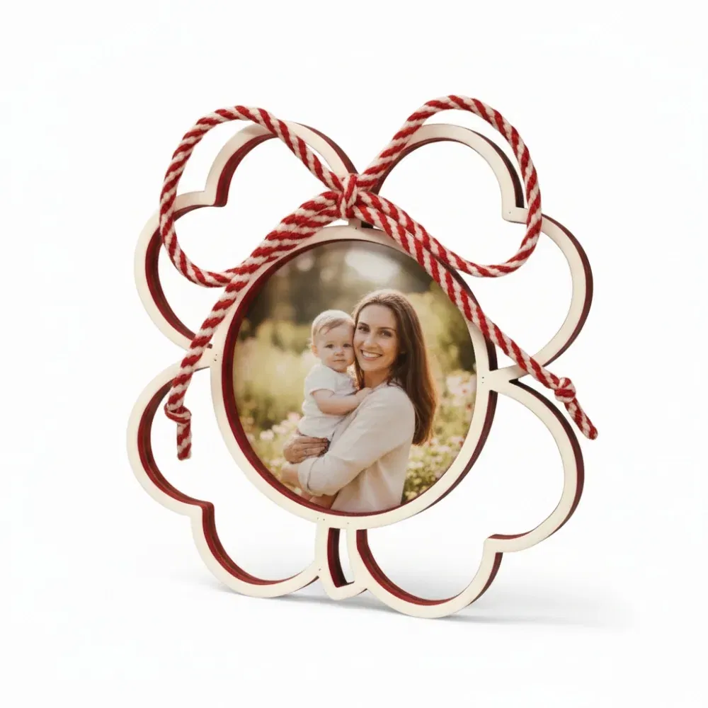 Mărțișor Personalizat 3D Magnetic - Trifoi Cu Fotografie Mărțișor Personalizat 3D Magnetic - Trifoi Cu Fotografie