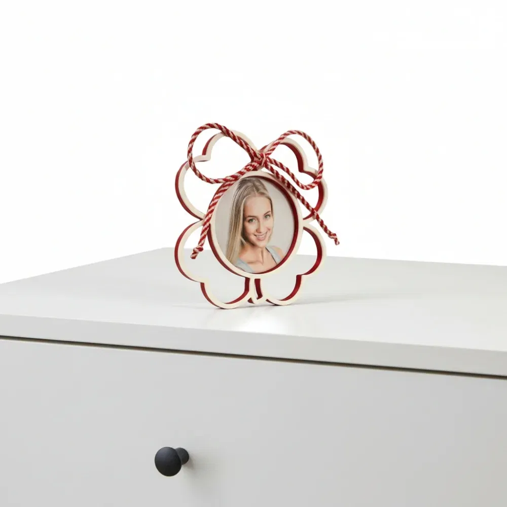 Mărțișor Personalizat 3D Magnetic - Trifoi Cu Fotografie Mărțișor Personalizat 3D Magnetic - Trifoi Cu Fotografie