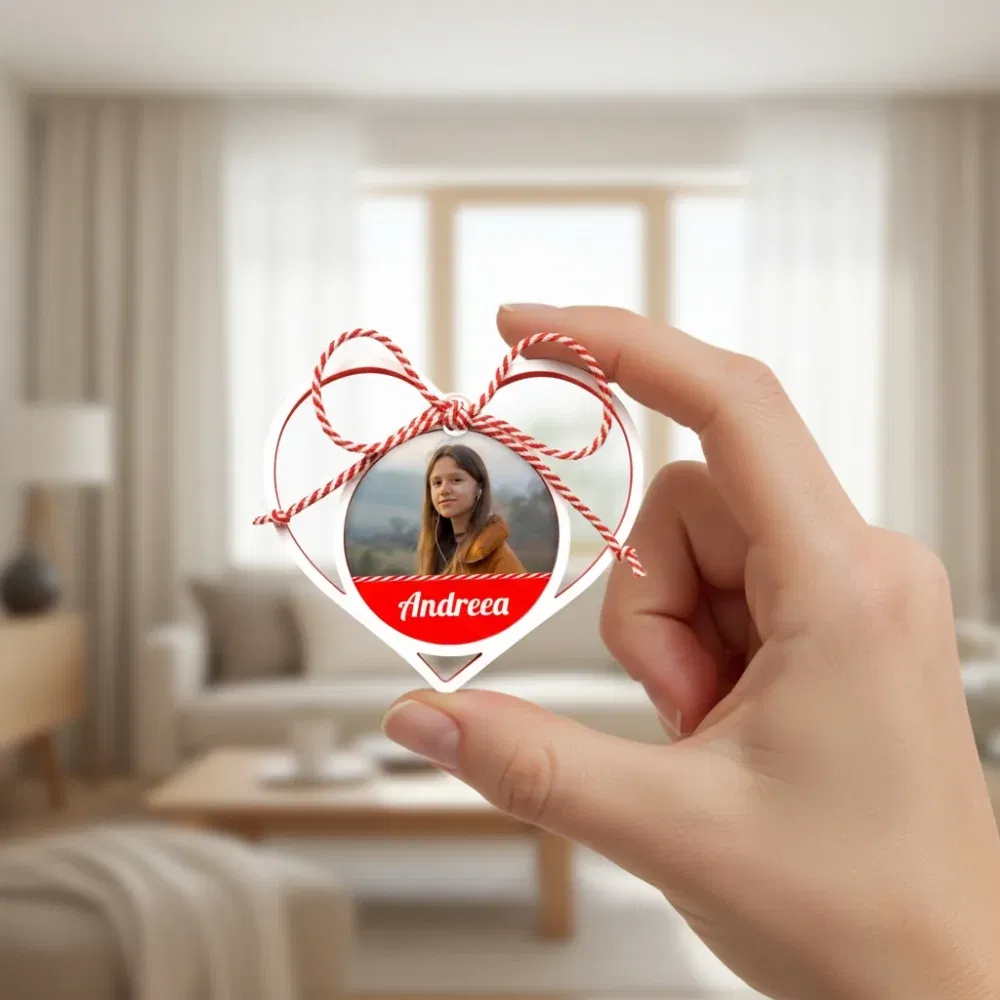 Mărțișor Personalizat 3D Magnetic - Cu Poză, Nume Sau Text Mărțișor Personalizat 3D Magnetic - Cu Poză, Nume Sau Text