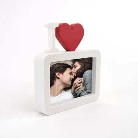 Ramă Foto Personalizată - Model "I Love" cu O Poză Ramă Foto Personalizată - Model "I Love" cu O Poză