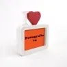 Ramă Foto Personalizată - Model "I Love" cu O Poză