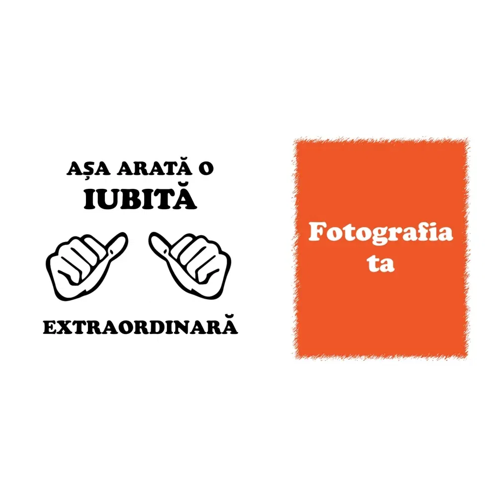 Cană Personalizată - Model "Așa Arată" Cu O Poză