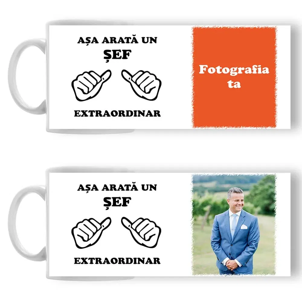 Cană Personalizată - Model "Așa Arată" Cu O Poză