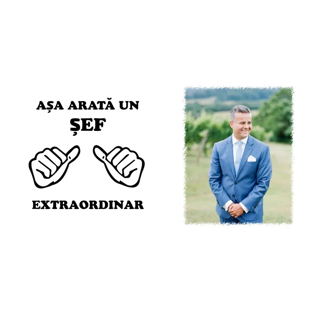 Cană Personalizată - Model "Așa Arată" Cu O Poză