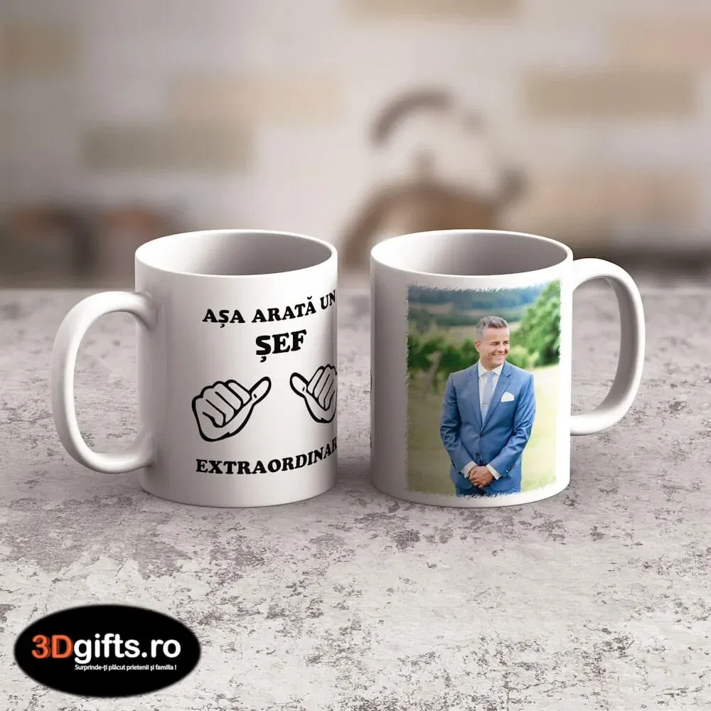 Cană Personalizată - Model "Așa Arată" Cu O Poză