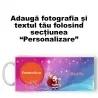 Cană Personalizată - Model "Calatorii De Crăciun" Cu O Poză Și Text Cană Personalizată - Model "Calatorii De Crăciun" Cu O Poză Și Text