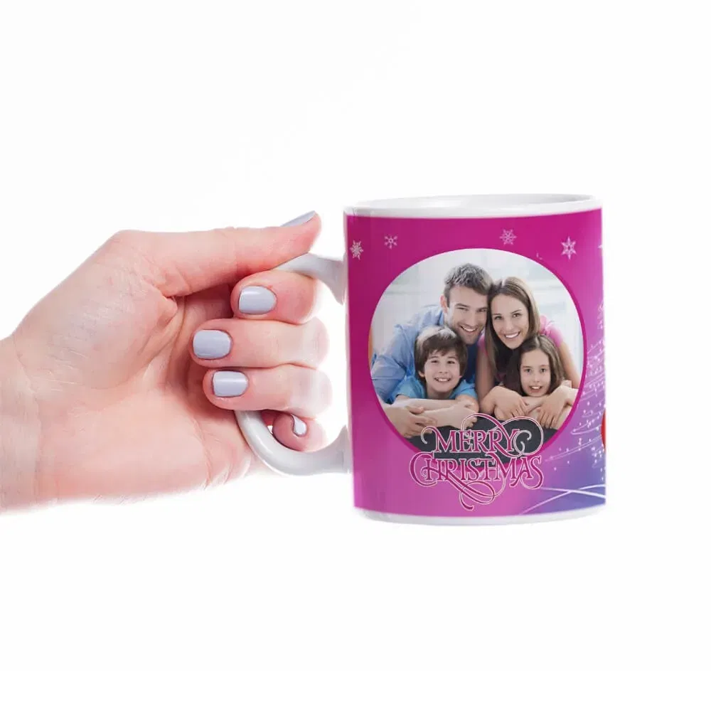 Cană Personalizată - Model "Calatorii De Crăciun" Cu O Poză Și Text Cană Personalizată - Model "Calatorii De Crăciun" Cu O Poză Și Text