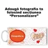 Cană Personalizată - Model "Love Dots" Cu O Poză Cană Personalizată - Model "Love Dots" Cu O Poză