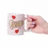 Cană Personalizată - Model "Love Dots" Cu O Poză Cană Personalizată - Model "Love Dots" Cu O Poză