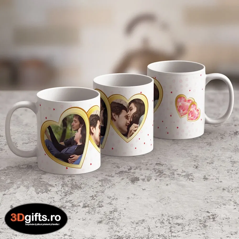 Cană Personalizată - Model "Love 2" Cu O Poză