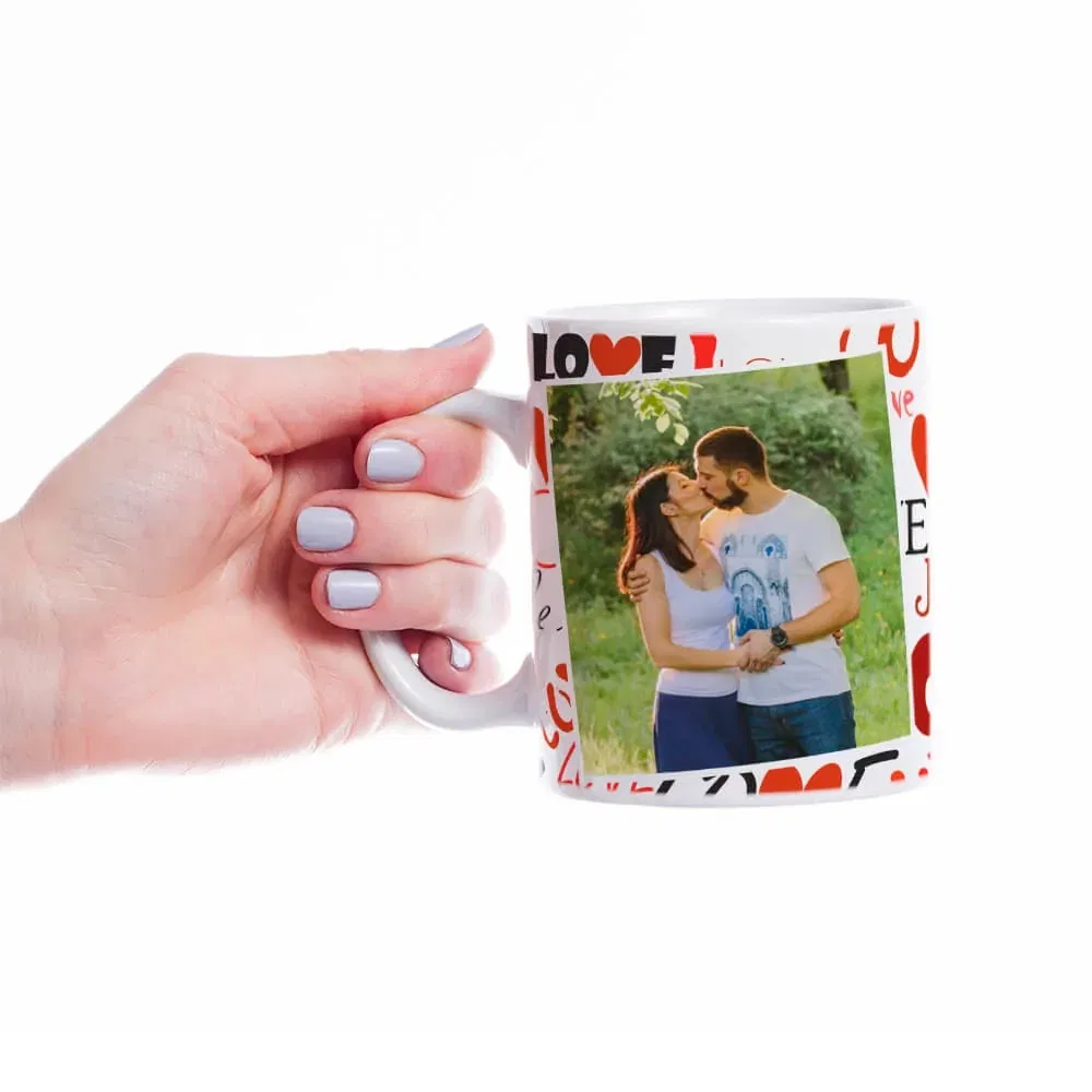 Cană Personalizată - Model "Infinite Love" Cu O Poză