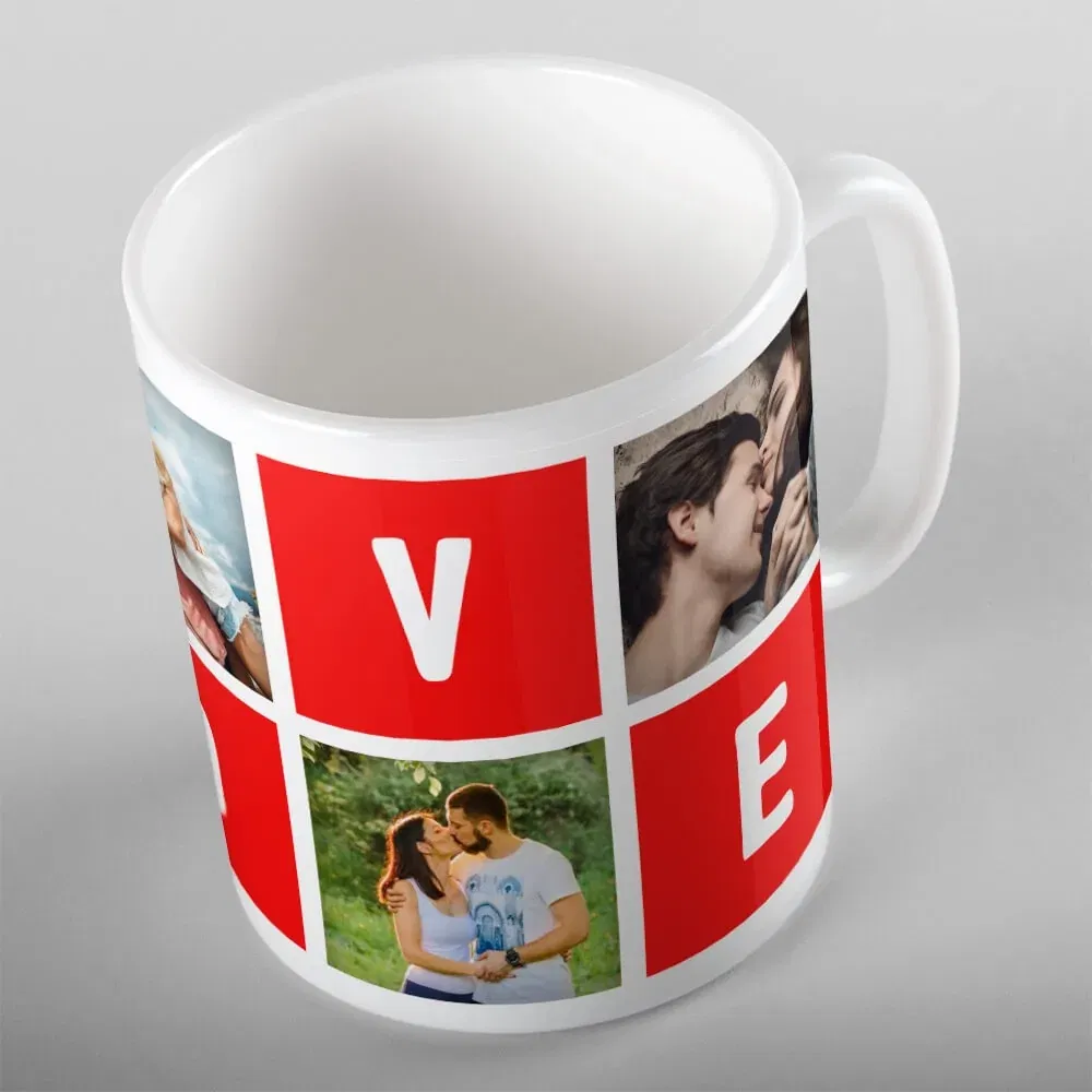 Cană Personalizată - Model "Original Love" Cu Patru Poze