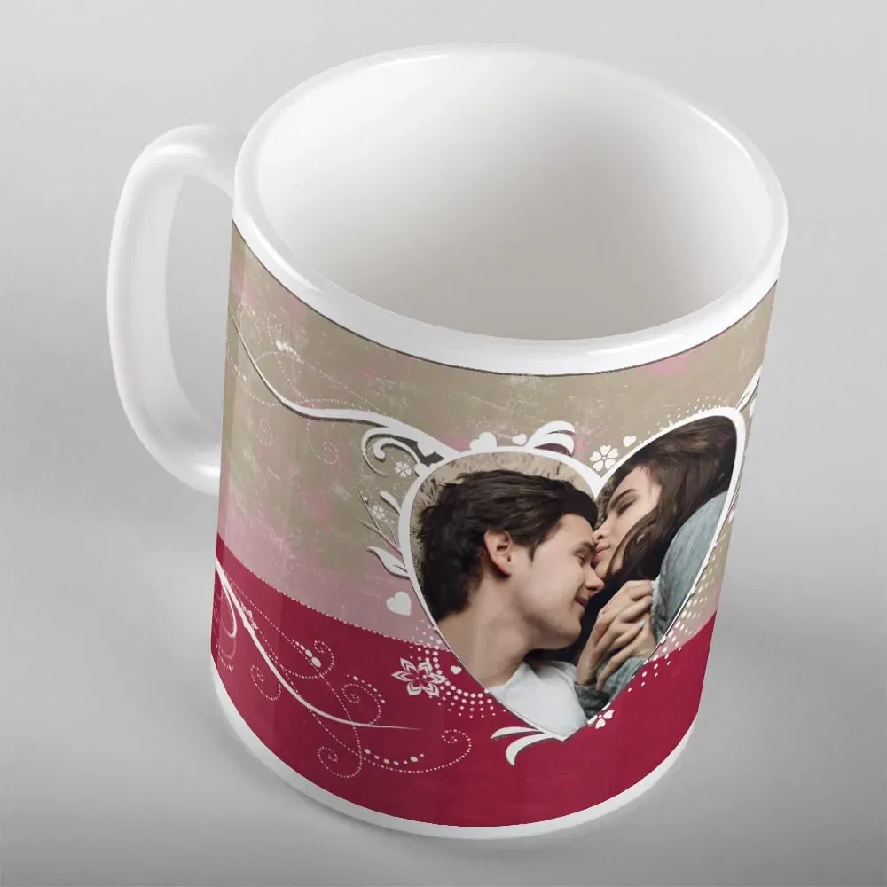 Cană Personalizată - Model "Vintage Love" Cu O Poză