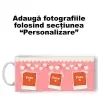 Cană Personalizată - Model "Amintirile Dragostei" Cu Trei Poze