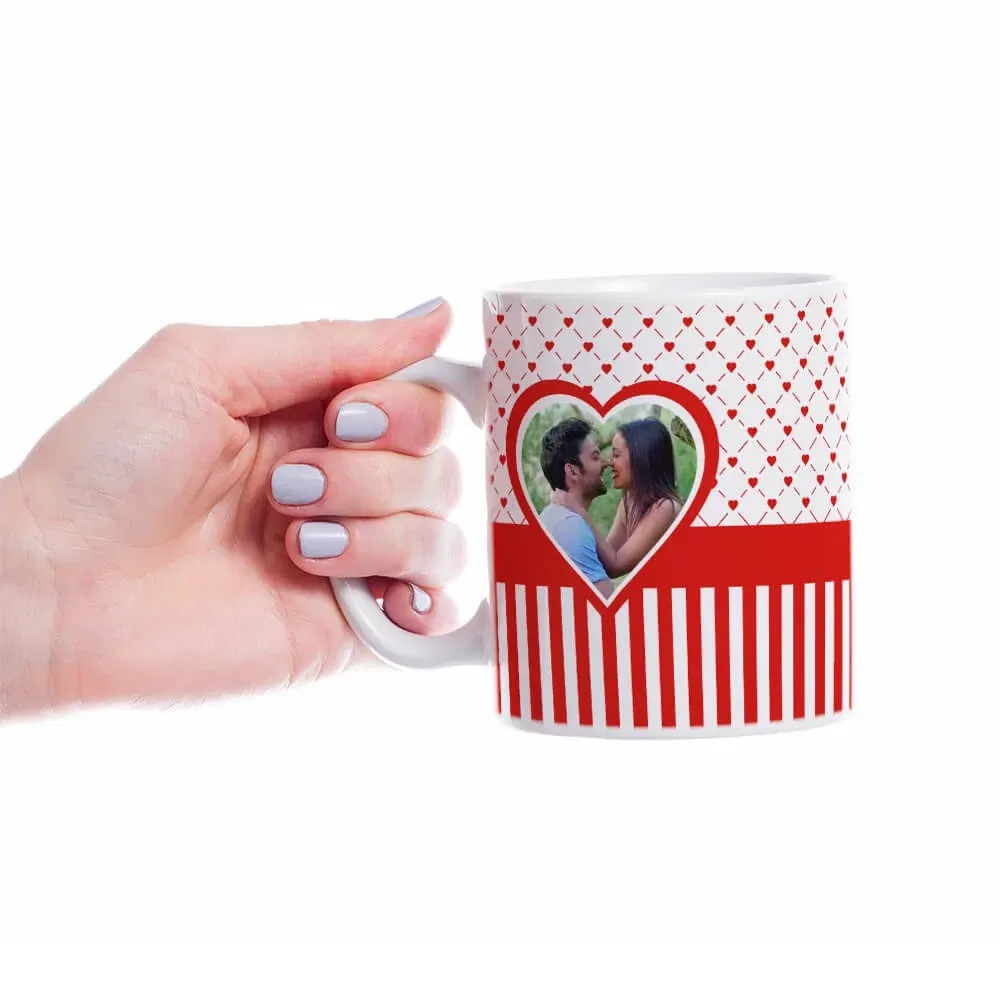 Cană Personalizată - Model "Simple Love" Cu O Poză Și Text