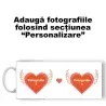 Cană Personalizată - Model "Dragoste De Înger" Cu Două Poze