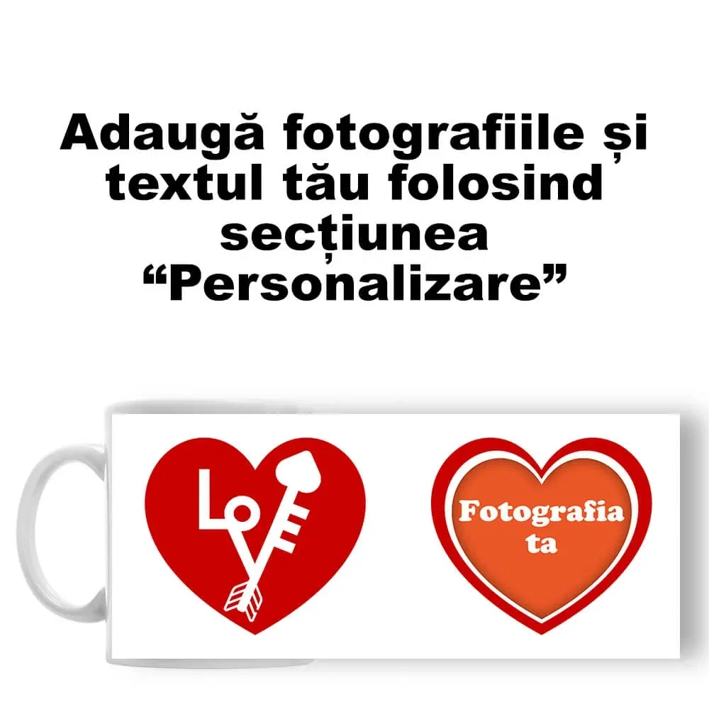 Cană Personalizată - Model "Love 11" Cu O Poză