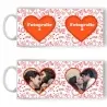 Cană Personalizată - Model "Love Everywhere" Cu Două Poze