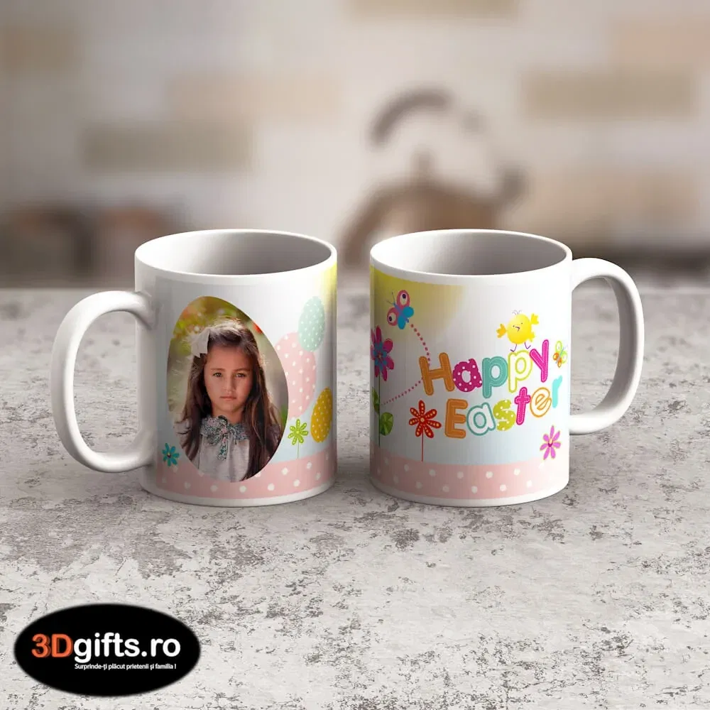 Cană Personalizată - Model Paște "Easter Egg"