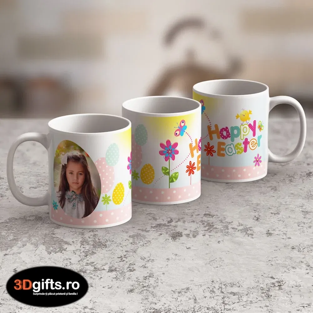 Cană Personalizată - Model Paște "Easter Egg"