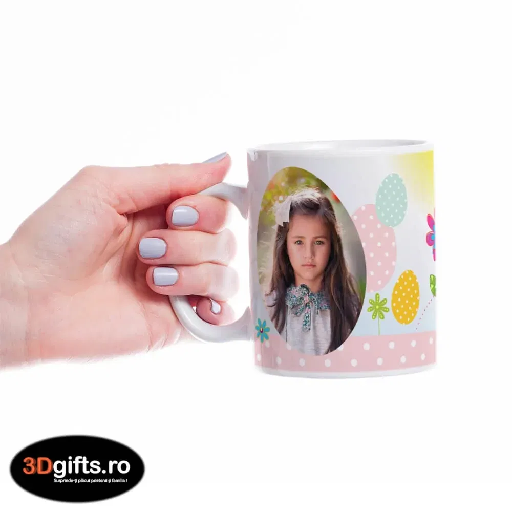 Cană Personalizată - Model Paște "Easter Egg"