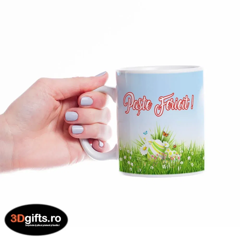 Cană Personalizată - Model Paște "Nature Easter"