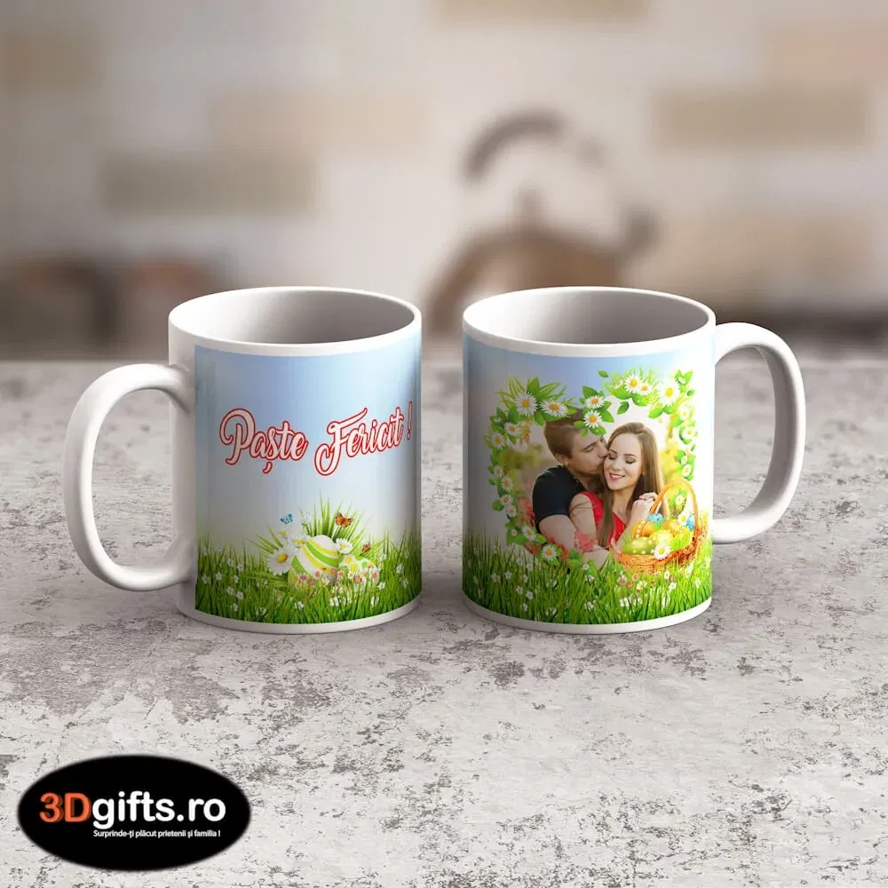 Cană Personalizată - Model Paște "Nature Easter"