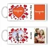 Cană Personalizată - Model "Love Portret" Cu Două Poze Și Text