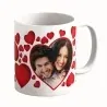 Cană Personalizată - Model "Inimioare" cu o poză