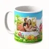 Cană Personalizată - Model "Easter Rabbit" Cu Două Poze