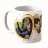 Cană Personalizată - Model "Loving Hearts" Cu Două Poze