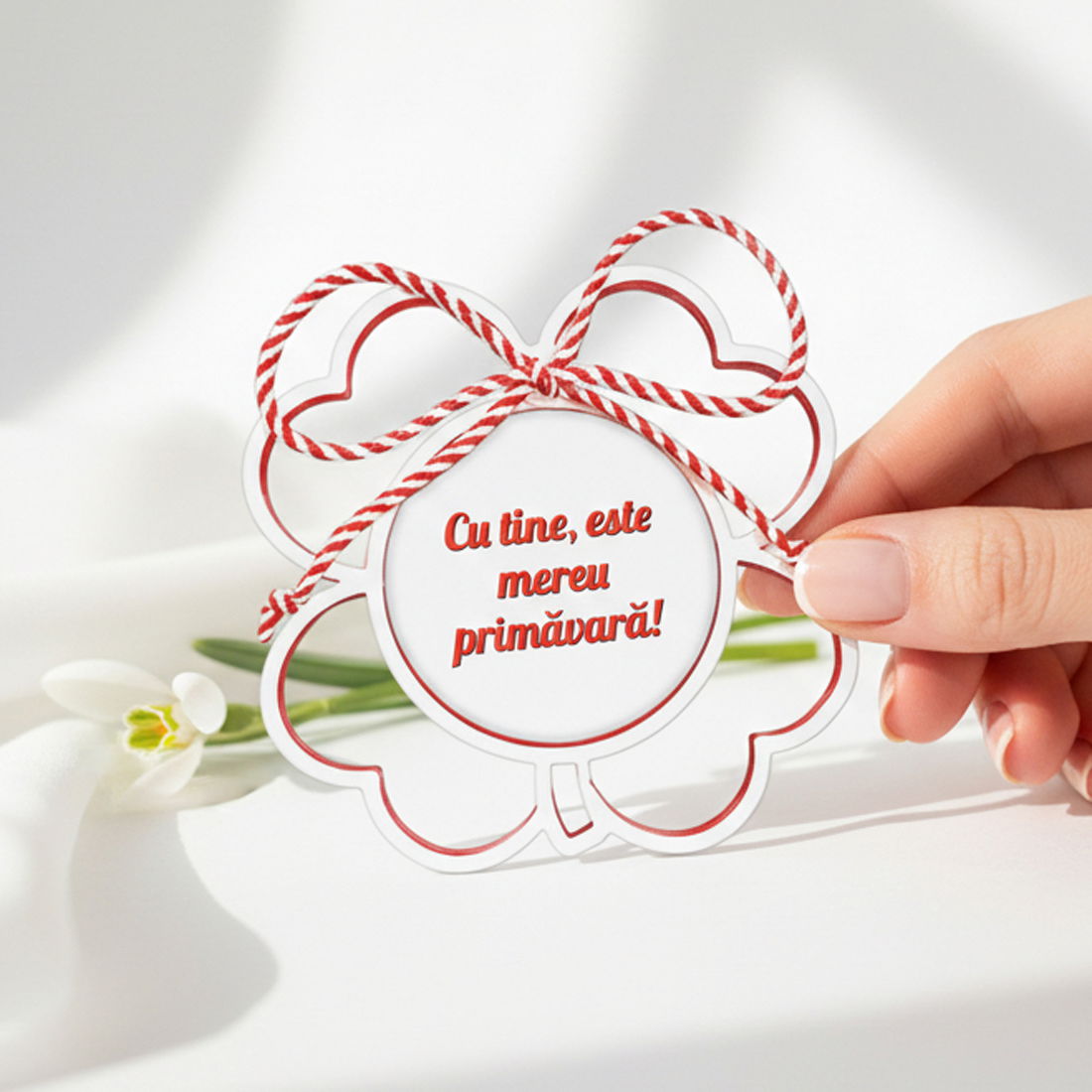 Mărțișor personalizat cadou iubită