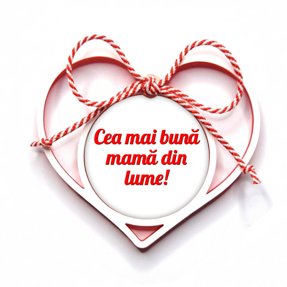 Mărțișor personalizat doar cu text